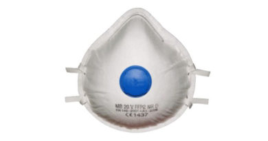 Masca de protectie respiratorie cu supapa protectie FFP2