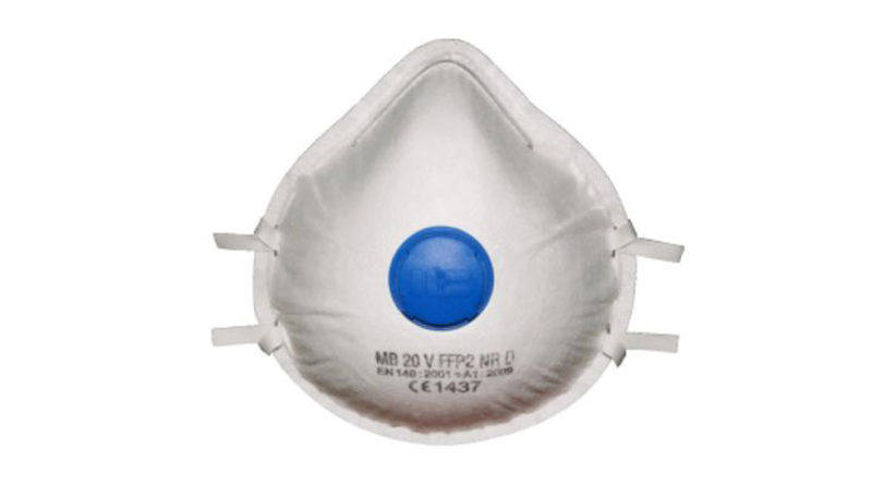 Masca de protectie respiratorie cu supapa protectie FFP2